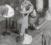 Edgar Degas The Millinery Shop painting